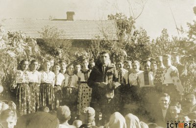 Церковний хор, с. Лагодів Перемишлянського п-ту Тернопільського в-ва, 1938 р.
