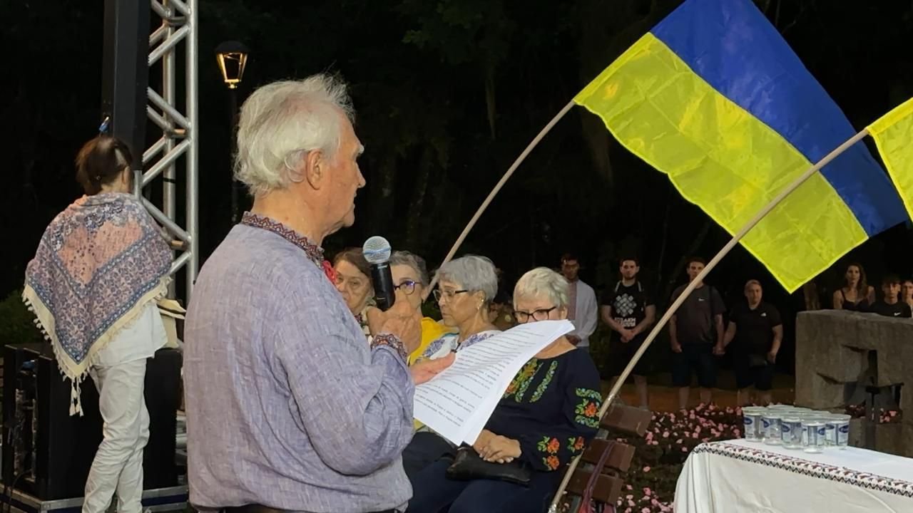 На маніфестації в підтримку України у російсько-українській війні