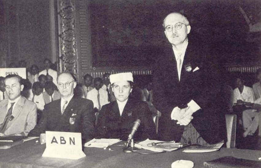 Стецьки на конференції АБН (Тайбей, Тайвань, 1955)