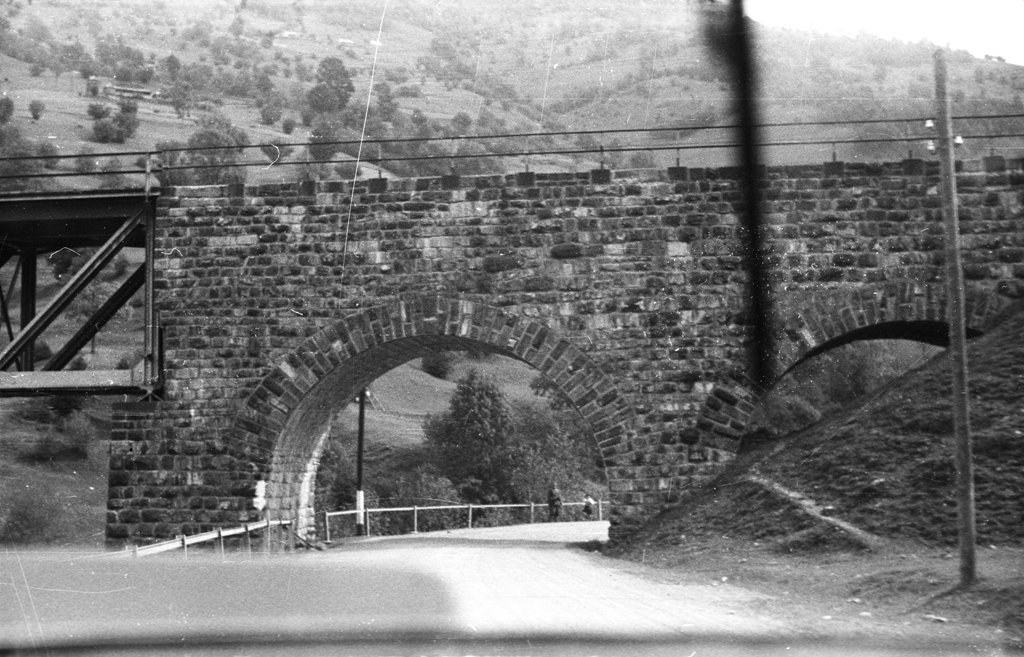 Залізничний міст у селі Кваси, 1939 р. Berkó Pál, 78301 Fortepan, Budapest
