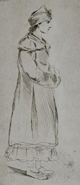 012_Жемчужников_Мещанка Полтавской губернии. Лист № 22 из альбома Живописная Украина_1861-1