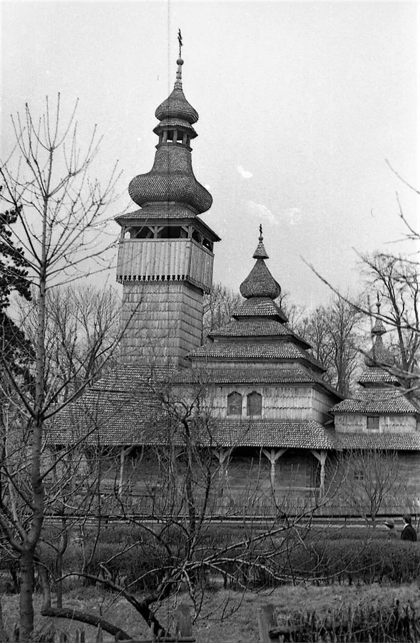 Шелестівська церква в Ужгородському скансені, 1978 рік pastvu.com