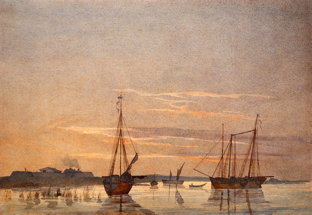 7. Т. Шевченко. Шхуни бiля форту Косарал.