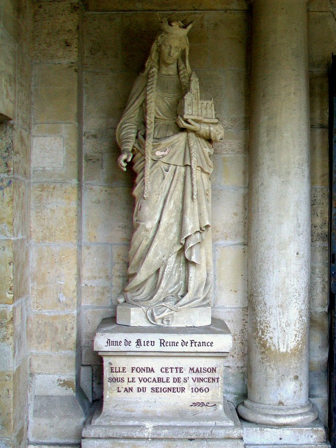Скульптура Анни Ярославни у абатстві Святого Венсана (Санліс), XVII cт. Джерело: wikimedia.org