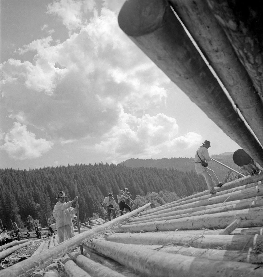 Бокораші на Білій Тисі, Рахівщина 1936 рік. Фото Фердинанда Бучини. © Tomáš Rasl
