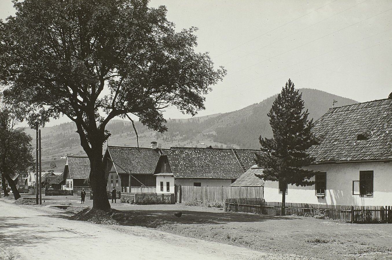 Будинки у селищі Ясіня, 1934 рік. Walter Möbius, df_m_0003365 SLUB Deutsche Fotothek