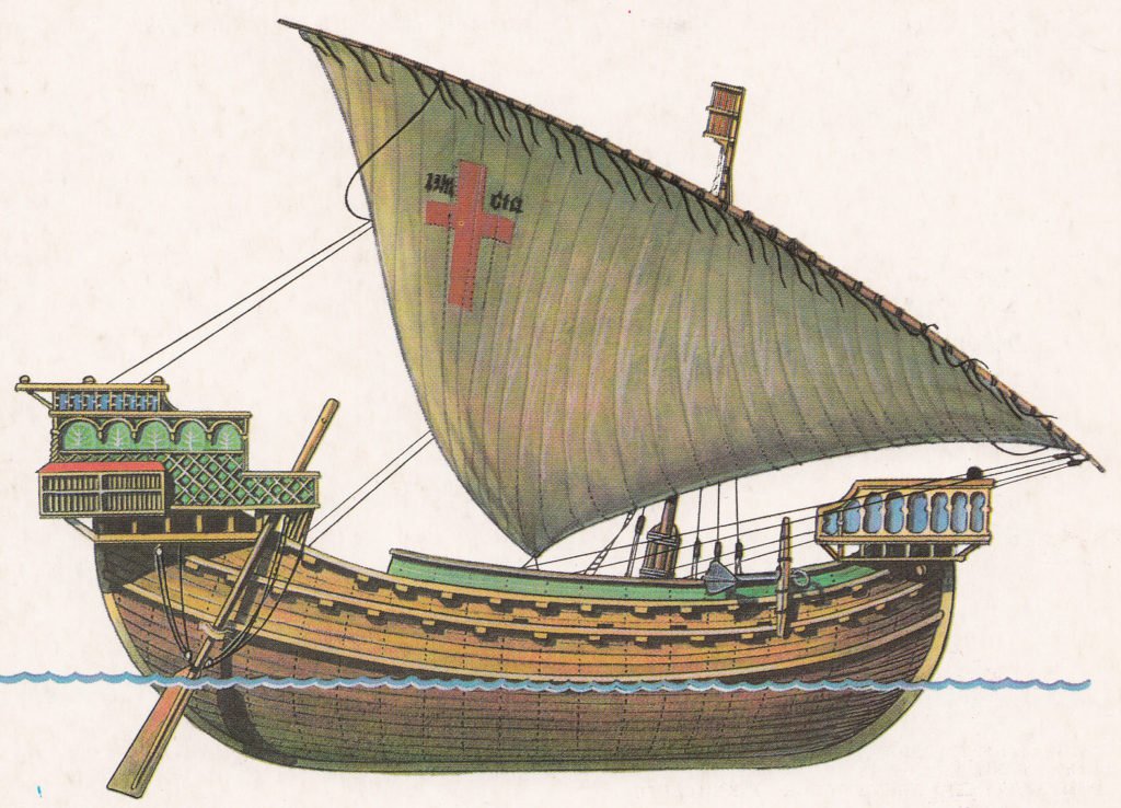 Генуезька нава - головний тип кораблів у работоргівлі (30х12 метрів, 500 тон вантажу).jpg