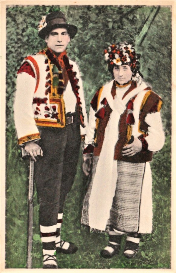 Гуцульська молода пара. Ясіня. 1933 рік