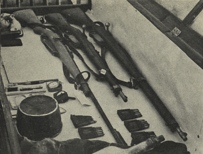 Гвинтівка Mauser (в центрі) та важкий револьвер, які колись належали Ільку Липею (1)