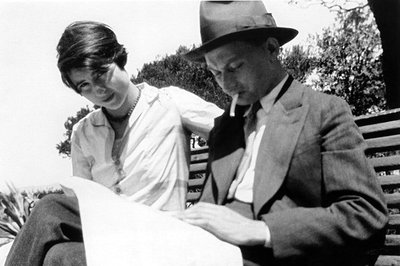 Joseph Roth with his wife Friedl Reichler in the South of France, 1925 (Lebrecht Photo Library).jpg