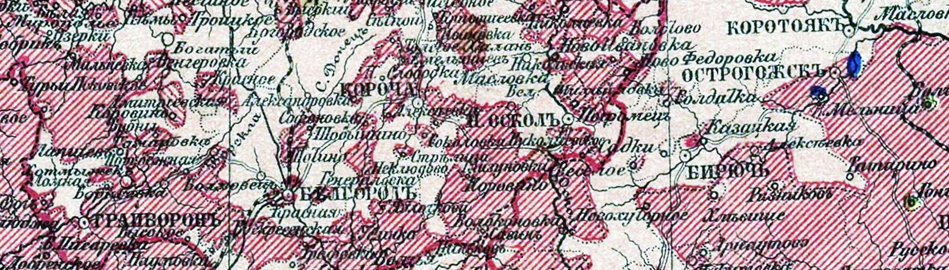 Карта Білгорода 1960