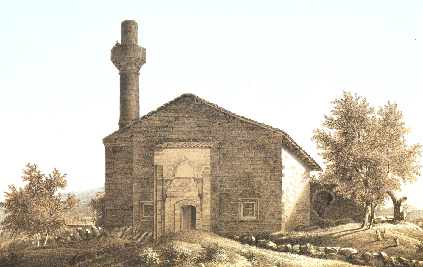 М. Вебель. Розвалини мечеті, 1848.png