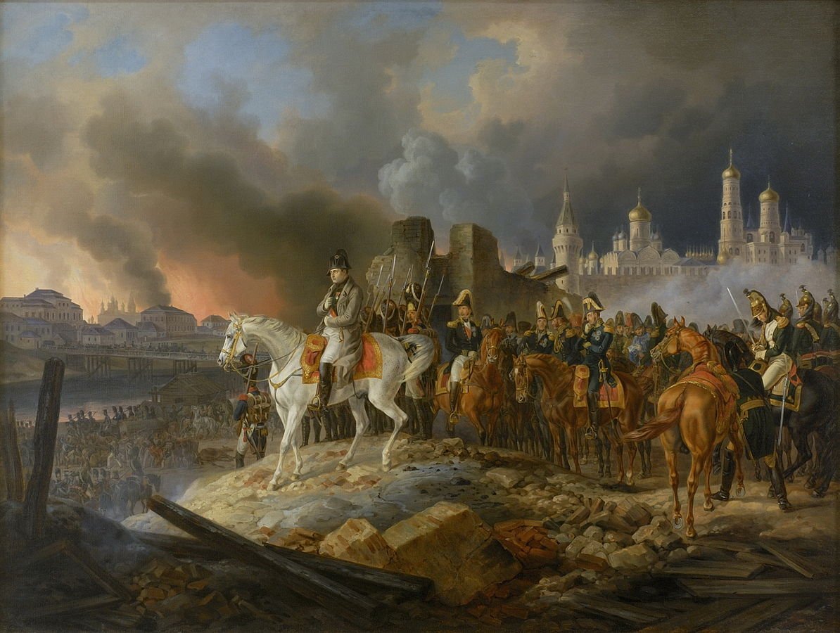 Napoleon_in_burning_Moscow_-_Adam_Albrecht_(1841)