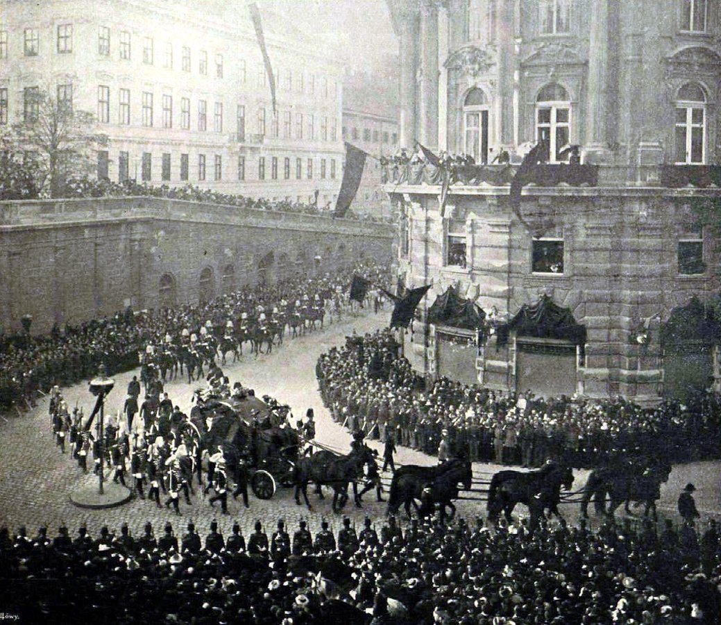 Похоронна процесія імператриці Єлизавети, Відень, 1898 рік