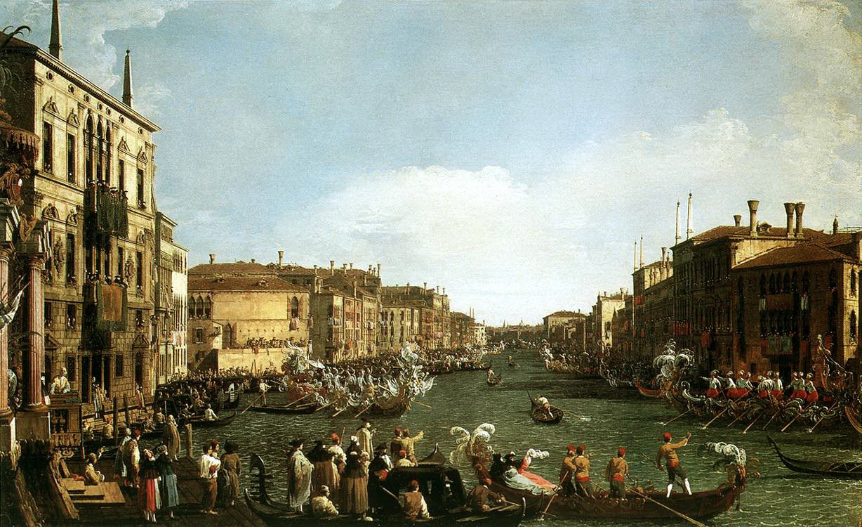 Регата на Гранд-Каналі, Венеція, 18 століття. Художник - Каналетто.jpg