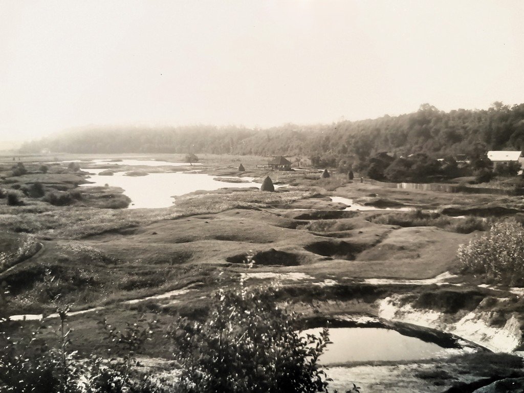 Соляні озера в околицях Солотвина, 1924 рік. Josef Provazník, Sbirka Poštovního muzea České pošty, s. p. Praha, Česká republika