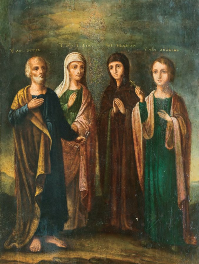Свята Євдокія, ікона 19 століття