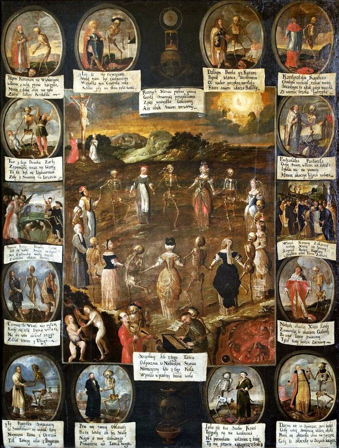 Танець смерті, автор невідомий, монастир бернаридинів, Краків, 1660 supportyourart.com