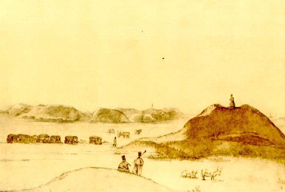 Тарас Шевченко, Чумаки серед могил, 1846.jpg
