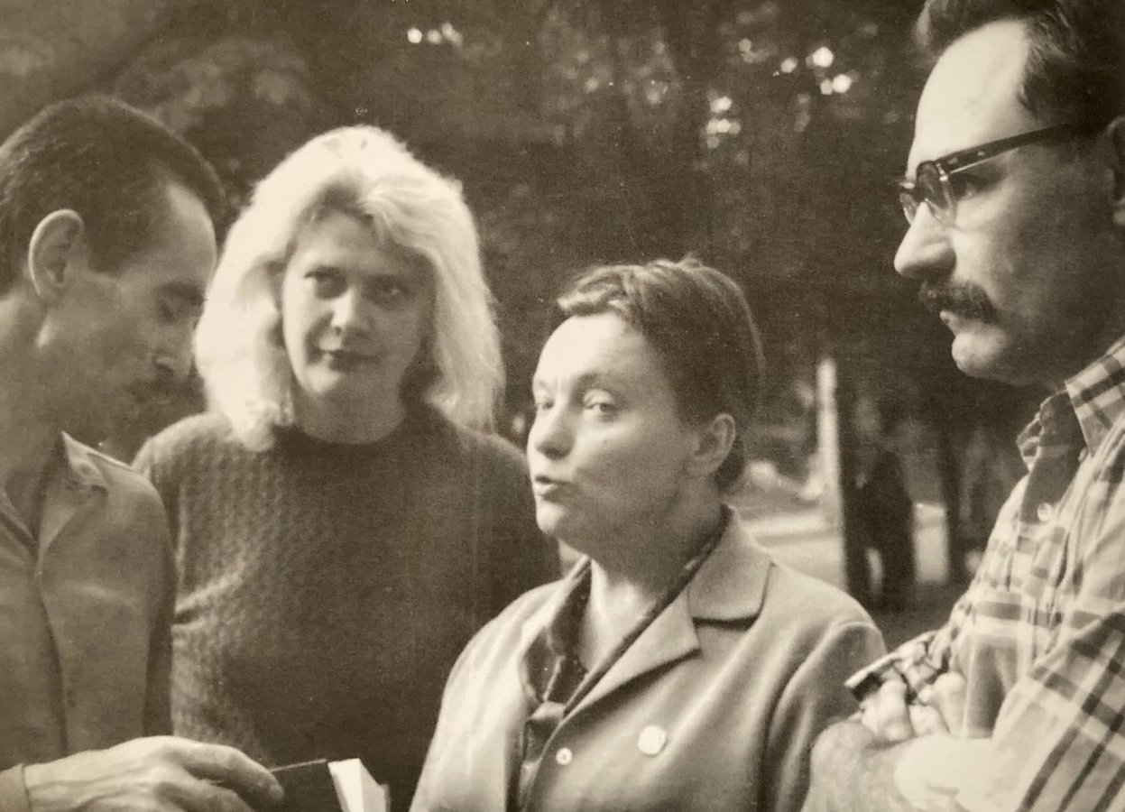 Валентин Мороз, Алла Горська, Зиновія Франко, Іван Світличний. Київ, 1968