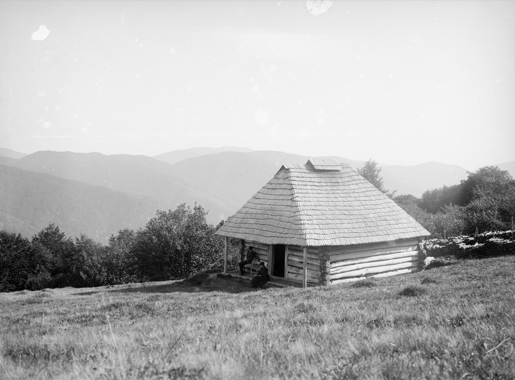 Відпочинок в горах Міжгірщини мисливського будиночка, 1901 рік. ÖNB Bildarchiv und Grafiksammlung