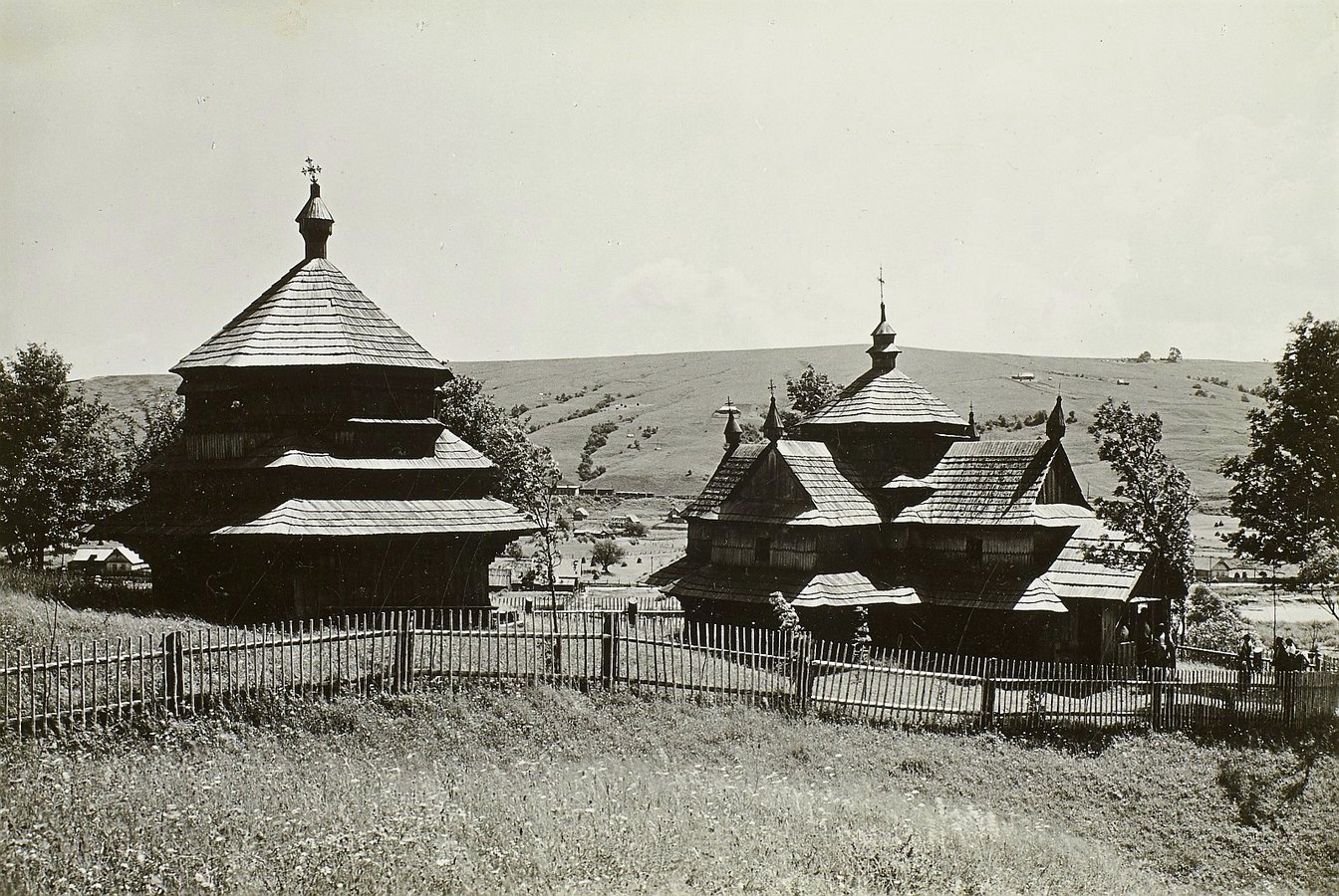Вознесенська церква, знана як Струківська у селищі Ясіня, 1934 рік. Walter Möbius, df_m_0003357 SLUB Deutsche Fotothek