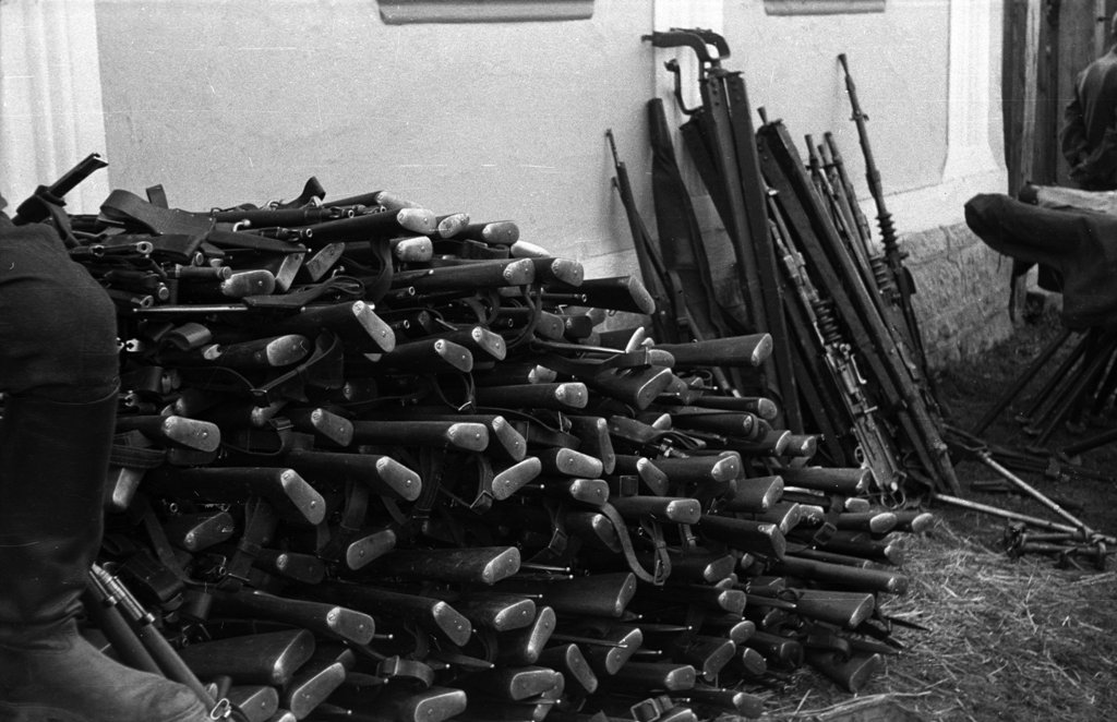 Зброя польських військових на Закарпатті, 1939 р. Berkó Pál, 78268 Fortepan, Budapest
