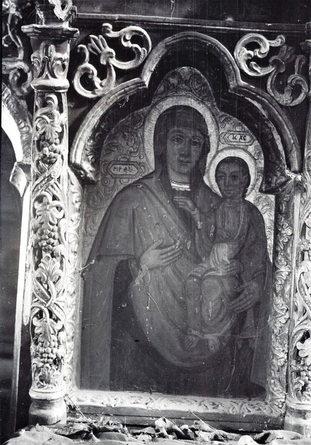 Ікона у Миколаївській церкві, що у селі Колодне, 1963 рік. Фото Роганов Є.І. УИ_11982 ДНАББ ім. В.Г. Заболотного