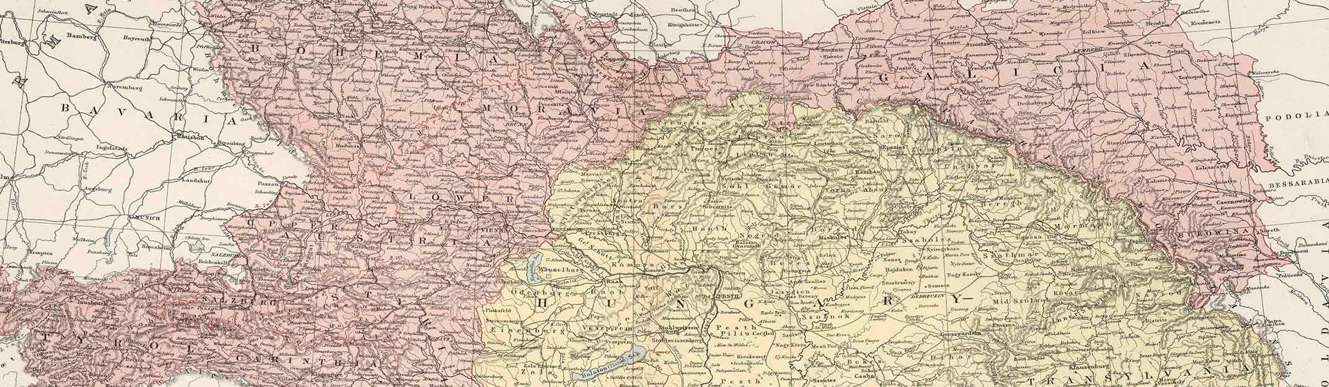 карта Австро-угорщини