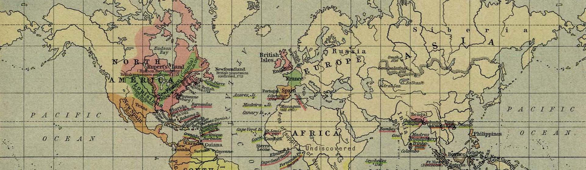 мапа світу 1920